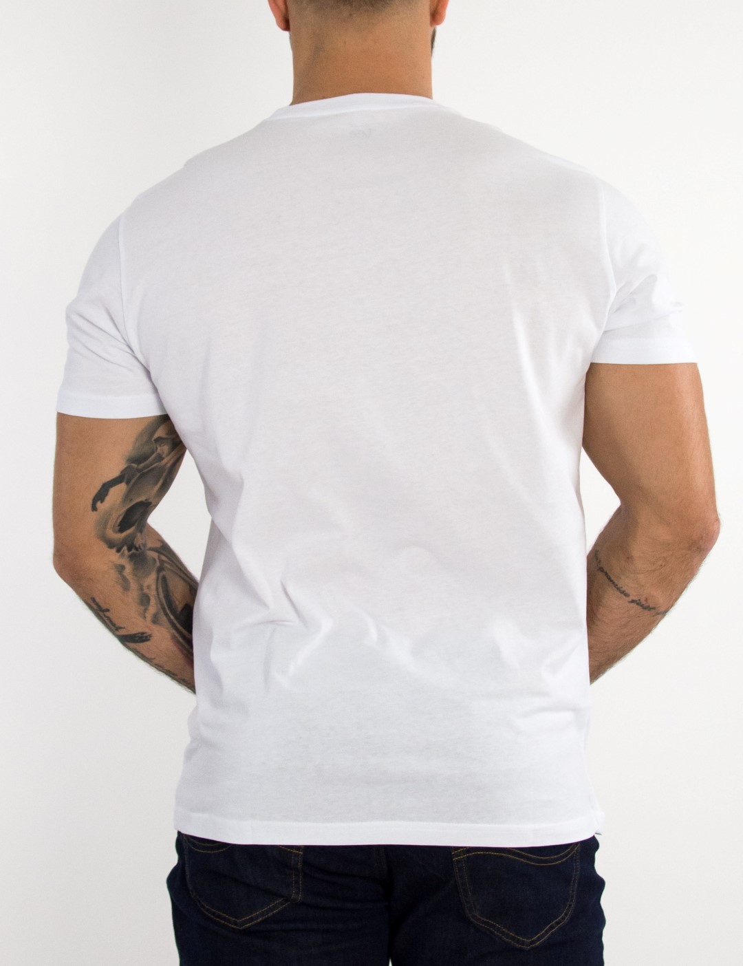 Lee Wobbly Logo Tee ανδρικό μπλουζάκι λευκό L65QAI12 φωτογραφία